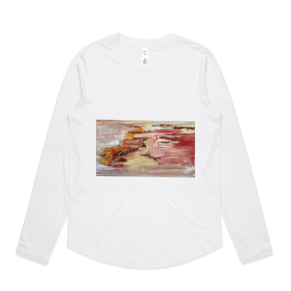 Pink power - AS Colour Womens Curve Longsleeve Tee Thumbnail