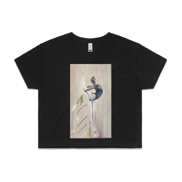 I dance - AS Colour Womens Crop Tee Thumbnail