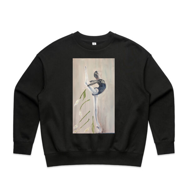 I dance - AS Colour Womens Heavy Crew Thumbnail